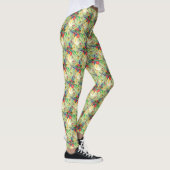 Leggings Fleurs de perroquets tropicaux de la Jungle d'été (Droite)