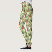 Leggings Fleurs de perroquets tropicaux de la Jungle d'été (Gauche)