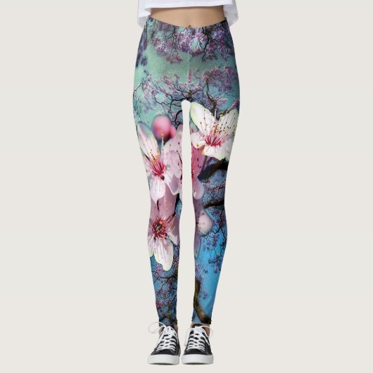 Leggings Fleurs de printemps (Devant)