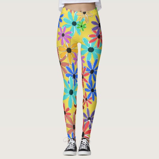 Leggings Fleurs de printemps (Devant)
