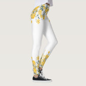 Leggings Fleurs de printemps jaunes (Droite)