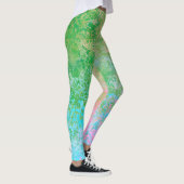 Leggings Fleurs de printemps Neon Pastel Encre d'alcool Abs (Droite)