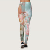 Leggings Fleurs de printemps pastel doux Design Flore délic (Dos)