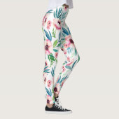 Leggings Fleurs de printemps roses (Droite)