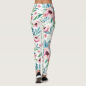 Leggings Fleurs de printemps roses (Dos)