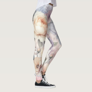 Leggings Fleurs de rose élégantes