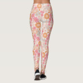 Leggings Fleurs de saumons de printemps 1 (Dos)