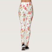 Leggings Fleurs de Snapdragon à motifs floraux (Dos)