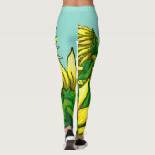 Leggings Fleurs de soleil (Dos)