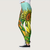 Leggings Fleurs de soleil (Gauche)