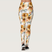 Leggings Fleurs de soleil (Dos)