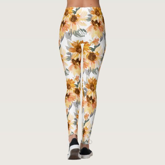Leggings Fleurs de soleil (Dos)