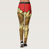 Leggings Fleurs de soleil (Dos)