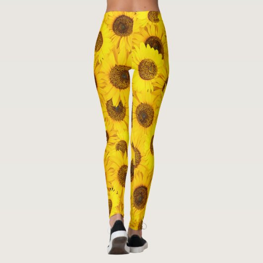 Leggings Fleurs de soleil (Dos)
