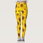 Leggings Fleurs de soleil (Devant)