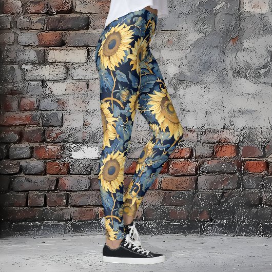 Leggings Fleurs de soleil Art Nouveau