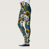 Leggings Fleurs de soleil et marguerites, jardin d'été 2 (Gauche)