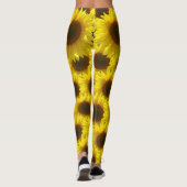Leggings Fleurs de soleil 'Jour ensoleillé brillant' (Dos)