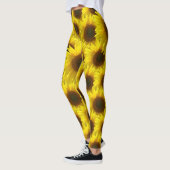 Leggings Fleurs de soleil 'Jour ensoleillé brillant' (Gauche)