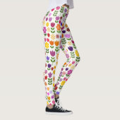 Leggings Fleurs de style scandinave Grand Motif (Droite)