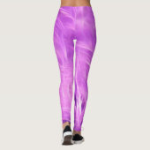 Leggings Fleurs de teintes violettes transformées (Dos)