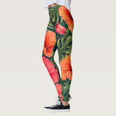 Leggings Fleurs de Tilleul Tropical Vibrant (Gauche)