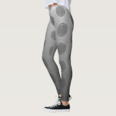 Leggings FLEURS DE VIE - Symbole de géométrie sacrée plan 1 (Gauche)