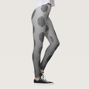 Leggings FLEURS DE VIE - Symbole de géométrie sacrée plein 