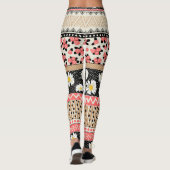 Leggings Fleurs décoratives : Patchwork Tile Motif (Dos)