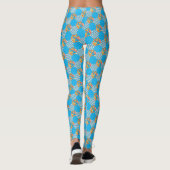 Leggings Fleurs délirantes rayures pois motif patchwork fau (Dos)