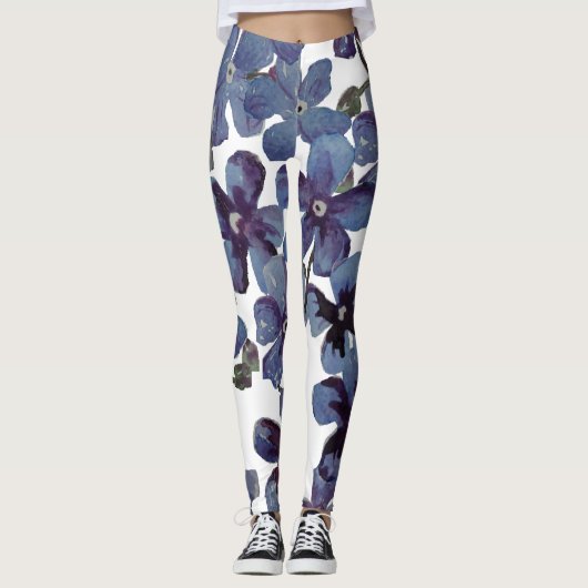Leggings Fleurs Denim (Devant)