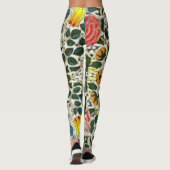 Leggings Fleurs Design de William Morris Seaweed (Dos)