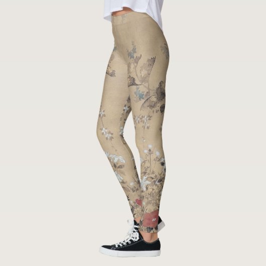 Leggings Fleurs d'été japonaises (Gauche)
