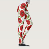 Leggings Fleurs d'été joyeuses floraison de pavot (Droite)