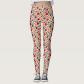 Leggings Fleurs d'été lumineuses (Devant)