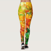 Leggings Fleurs d'été vibrantes (Dos)