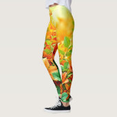 Leggings Fleurs d'été vibrantes (Gauche)