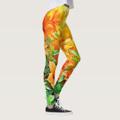 Leggings Fleurs d'été vibrantes (Droite)