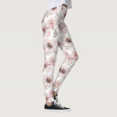 Leggings Fleurs d'Hibiscus Rose Tropical (Droite)