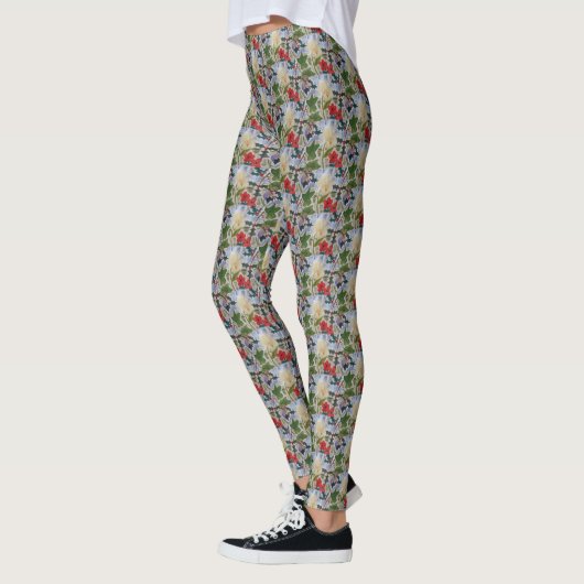 Leggings Fleurs d'hiver & Holly (Gauche)