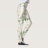 Leggings Fleurs d'orchidée crème (Droite)