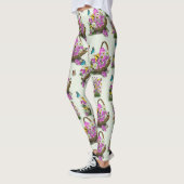 Leggings Fleurs du Festival du Printemps de mi-été (Gauche)