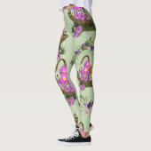 Leggings Fleurs du printemps mi-été (Gauche)