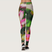 Leggings Fleurs Éclaboussées de Rose (Dos)
