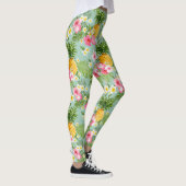 Leggings Fleurs et ananas tropicaux (Droite)