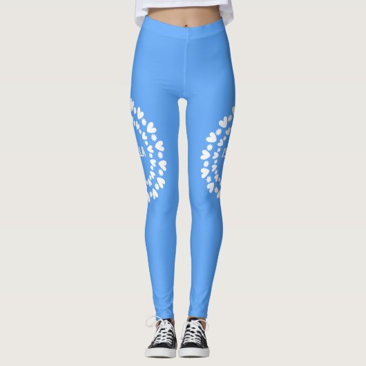 Leggings Fleurs Et Coeurs (Devant)