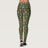 Leggings Fleurs et Feuilles de Forêt Whimsical (Dos)