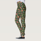 Leggings Fleurs et Feuilles de Forêt Whimsical (Gauche)