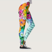 Leggings Fleurs et Lettres (Droite)