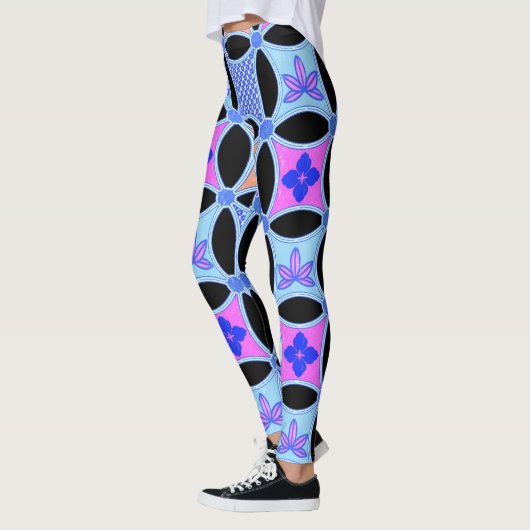 Leggings Fleurs et Motifs (Gauche)